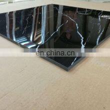 White and Black Nano Polished Porcelain Floor Tile Full Body Tiles Size 600x600mm 800x800mm thumbnail-2