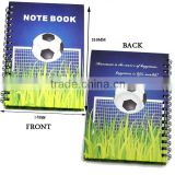 a4 hardcover spiral notebook leather promotional