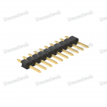 Denentech 2.54mm Pitch Single Row Straight Pin Header Connector