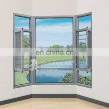 Double Pane Storm Aluminium Security Mute Huge Aluminum Casement Window For America thumbnail-1