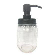 High Quality Clear Mix Finish Lids and Pump Round Shape Glass Bottle 150ml Glass Mason Jar thumbnail-1