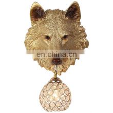High quantity Hot Sale Vintage Animal Wall Lamps Decoration Light Nordic Bedroom hotel Bar Led Wall Light
