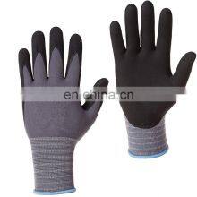 NBR Power Grip Safety Working Gloves Durable Micro Foam Nitrile Coated Flexible Fit Work Gloves For Automotive Steel Stud Framer thumbnail-1