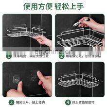 Punch-free Bathroom Bathroom Triangle Rack Wall-mounted Bathroom Washbasin Storage thumbnail-2