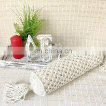 Hot Selling Boho Hand Knotted Macrame Bolster Pillow Bohemian Decoration Pillows in Vietnam thumbnail-1