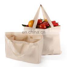 Wax Women's Canvas Bag Bolsa De Compras Sublimation Organic Cotton Canvas Shoulder Tote Bag With Zipper