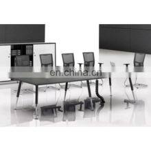Hercules Black Vinyl Seat/Clear Coated Metal Frame Side Conference Table thumbnail-5