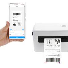 HOIN Receipt Label Printer Bluetooth Thermal HQ450 4 Inch Sticker Printer Address a6 Waybill Printer thumbnail-2