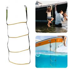 ISURE MARNE Boat Rope Ladder 3/4/5 Step Boat Rope Ladder Removable for Inflatable Boat Kayak Motorboat Canoeing