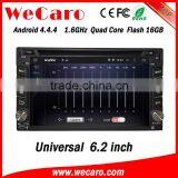 Wecaro 6.2" WC-2U6400 Android 4.4.4 car multimedia system in dash car dvd player with gps android bluetooth