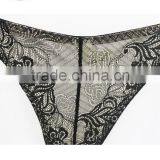 High Quality Embroid Sexy Black Women G-string Underwear thumbnail-5