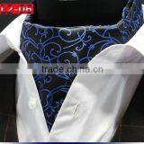 Men's Polka Dot Floral Paisley Jacquard Woven Self Cravat Tie Ascot thumbnail-2