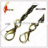 Antique Brass Golden Silver 120 cm 47 Inch Metal Bags Purse Chain Handle Stock thumbnail-4