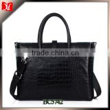 High quality men genuine crocodile leather briefcase leather briefcase business card holder