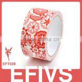 Cheap Red Flowers Print Duct Tape With Prompt Goods