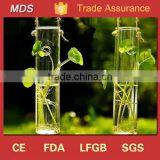 Hand Blown Glass Hanging Micro Landscape Bottle Flower Vase thumbnail-1