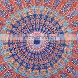 Ombre Mandala Round Large Floor Cushion Cover Decorative Throw Pillow Case Indian Outdoor Cushions Pom Pom Roundie Boho Pillows thumbnail-2