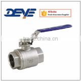 Stainless Steel Ball Valve with Two Piece Body NPT or SP ENDS 1000WOG 2000WOG