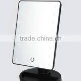 Touch Sensor Free Rotating LED Lighted Cosmetic Mirror Stand thumbnail-2