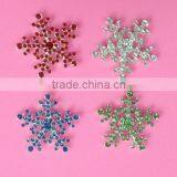 26mm flatback Christmas snowflake button (BTN-5401)