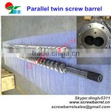 bimetallic parallel twin screw barrel for extruder