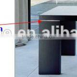 Modern Dining Set Black Oak Table thumbnail-2