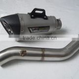 Superbike Racing Parts Hexagonal Stainless steel Exhaust Slip-on System With Link Pipe For KAWASAKI ZX-10R