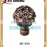 China Xusheng New Models Spherical Diamond Curtain Rods Finial 28mm thumbnail-1