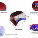 Beautyshow professional high quality 48w red led lamp dryer for soak off camouflage uv led gel polish hybrid