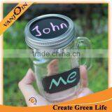 Customized Blackboard Screw Lids For Regular Mouth Mason Jar
