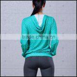 Women Thin Slim Fit Zipper Pullover Light Weight Fitness Active Athletic Workout Running Hoodie Wholesale thumbnail-3