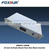 New Design 2000VA 1500W 48V dc to 110V ac Off Grid 19 Inch 2U Rack Mount Pure Sine Wave Inverter for Business Products thumbnail-1
