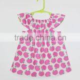 Girl Short Sleeve Dress Toddler Summer Dress Apple Printed Kids Jumper thumbnail-3