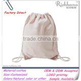 Wholesale Cotton Fabric Drawstring Backpack Bag