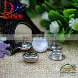 Silver Button Metal Fastenings for Clothes With Inlaided Diamond,Snap Fastener for Coat thumbnail-5