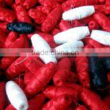 FACTORY 100% Cotton Cocoon Bobbin Thread for Schiffli Machine "NO SHRINKAGE" Multihead Embroidery schiffli bobbin thread