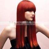 Long Straight Hair Full Lace Wig With Bangs For Women