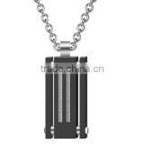 In Stock Stainless Steel Pendant Fashion Titanium Dog Tag Pendant Men thumbnail-2