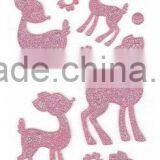 Glitter Puffy Sticker Mouth_Deer_Dolphin_Lizard thumbnail-1