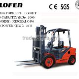 3.0ton manual forklift manual pallet stacker with CE/ISO/SGS