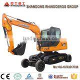 8 Ton Hydraulic Excavator With Hydraulic Hammer,0.25 Cbm Bucket Crawler Excavator for Sale