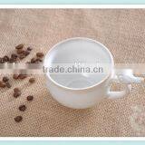 200ml Ceramic Coffee Mug With Saucer and Bird in Handle thumbnail-2