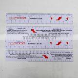 Promotional Gifts Flexible Pvc Ruler, Printing 2 Sides 15cm Size Plastic Pvc Ruler