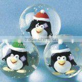 Rubber Bouncing Ball With Penguin inside