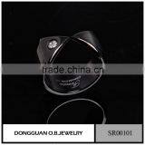 China Factory Top Design Gold Color New Black Gold Ring Models For Men thumbnail-5