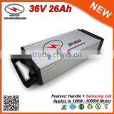 Porcellana Fabbricante Cellulare Samsung 36V 26Ah Batteria Al Litio Per Bici Elettrica 500W Con Alluminio Custodia Impermeabile thumbnail-3