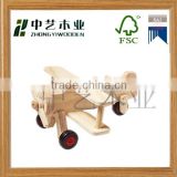 2015 year china suppliers sale FSC&SA8000 diy children's wooden educational plane toy for wholesale