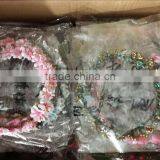 Round Flower White Color Faux Silk Wedding Head Fabric Wreath Wedding thumbnail-3