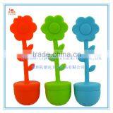 Fashion Leaf/flower Shape Silicone Tea Infuser, Silicone Stainless Steel Tea Strainer
