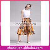 Hot Sale Ladies Fashion Colors Pleated Casual Loose Wide Leg Dress Pants
